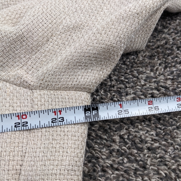 Corneliani Circle Unstructured Sport Coat Blazer 46R Hemp Linen Silk Flax Beige - Picture 11 of 14